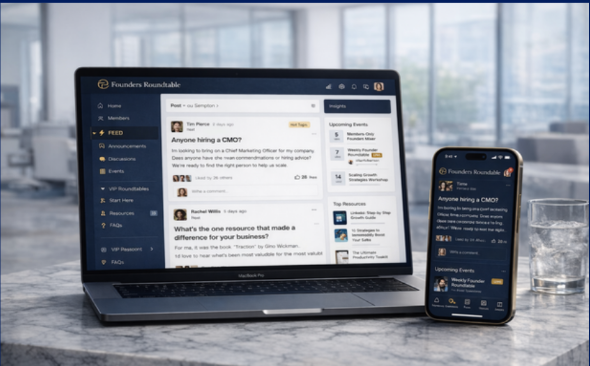 Founders Roundtable private member app